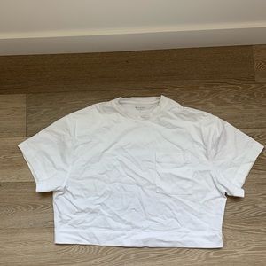 Athleta cropped Rugby top